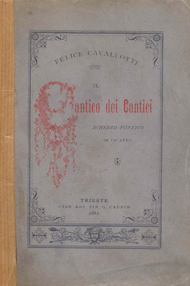 Cantico dei cantici. Scherzo poetico in un atto | Immagine principale