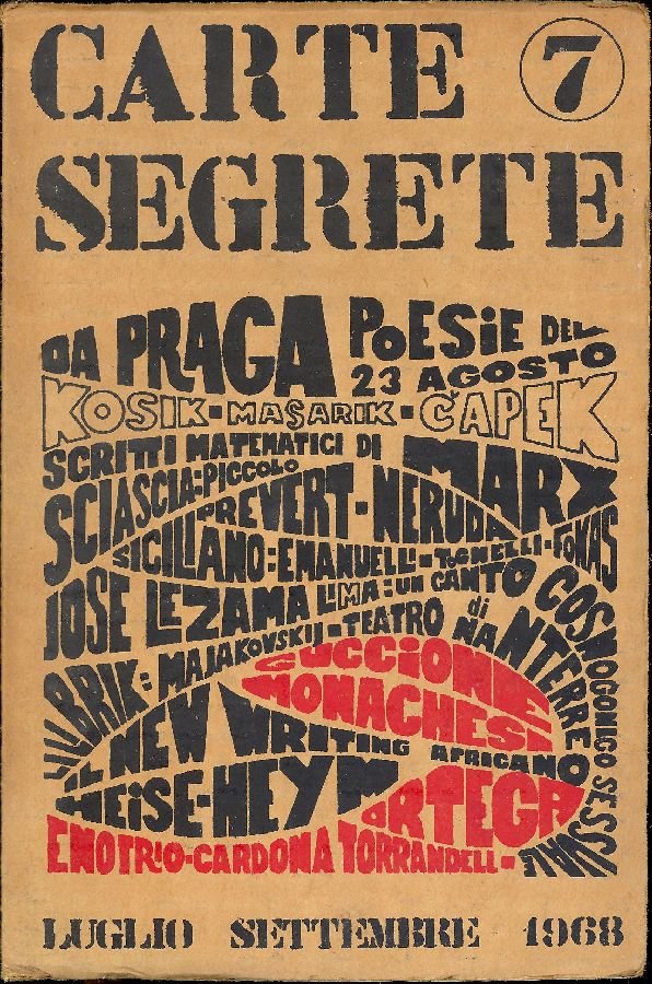 Carte Segrete. Anno II, Luglio-Settembre 1968, N. 7 | Immagine principale
