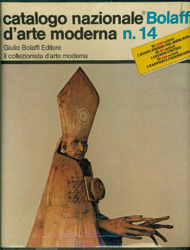 Catalogo nazionale Bolaffi d'arte moderna n. 14 | Immagine principale