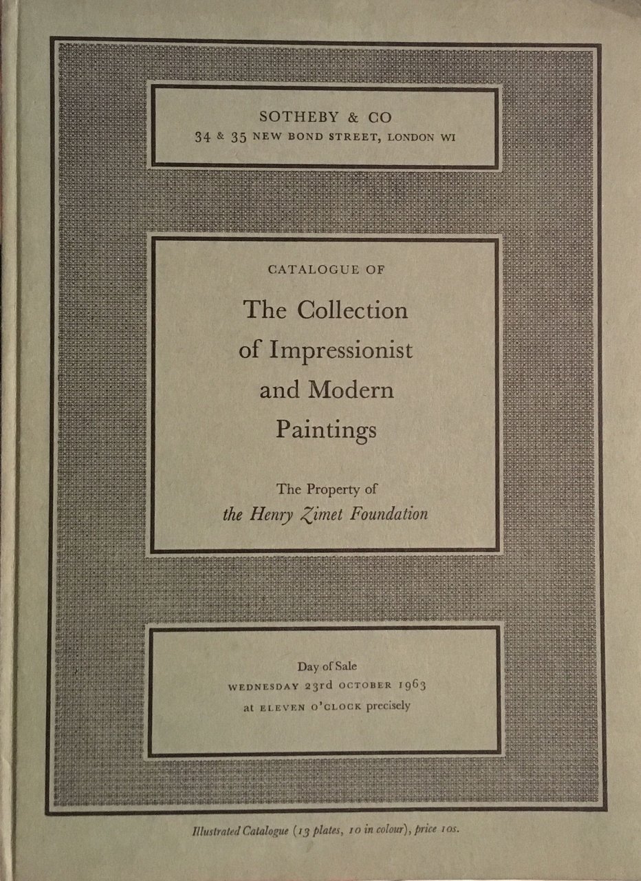 Catalogue of the Collection of Impressionist and Modern Paintings. The … | Immagine principale