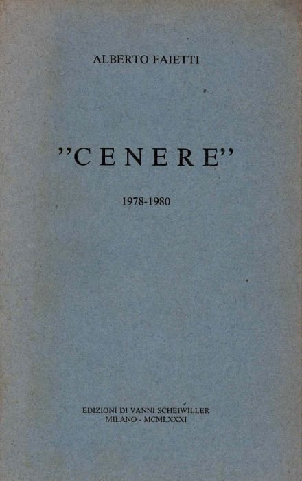 "Cenere" 1978-1980 | Immagine principale