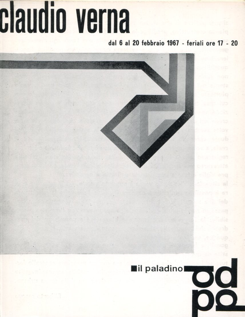 Claudio Verna. Galleria Nuove Proposte 1967 | Immagine principale