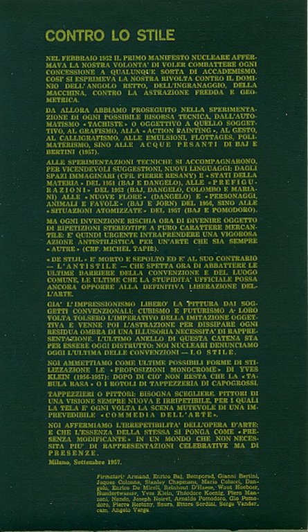 Contro lo stile. Contre le style. The end of style | Immagine Gallery 3