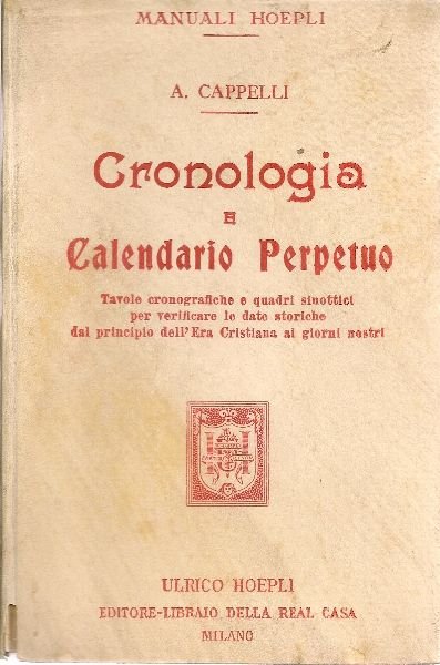 Cronologia e calendario perpetuo | Immagine principale