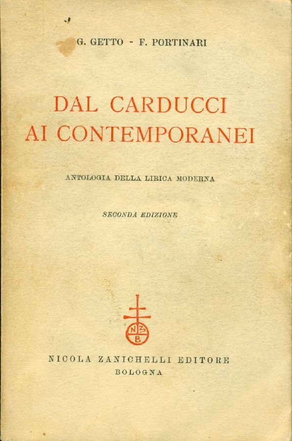 Dal Carducci ai contemporanei. Antologia della lirica moderna | Immagine principale