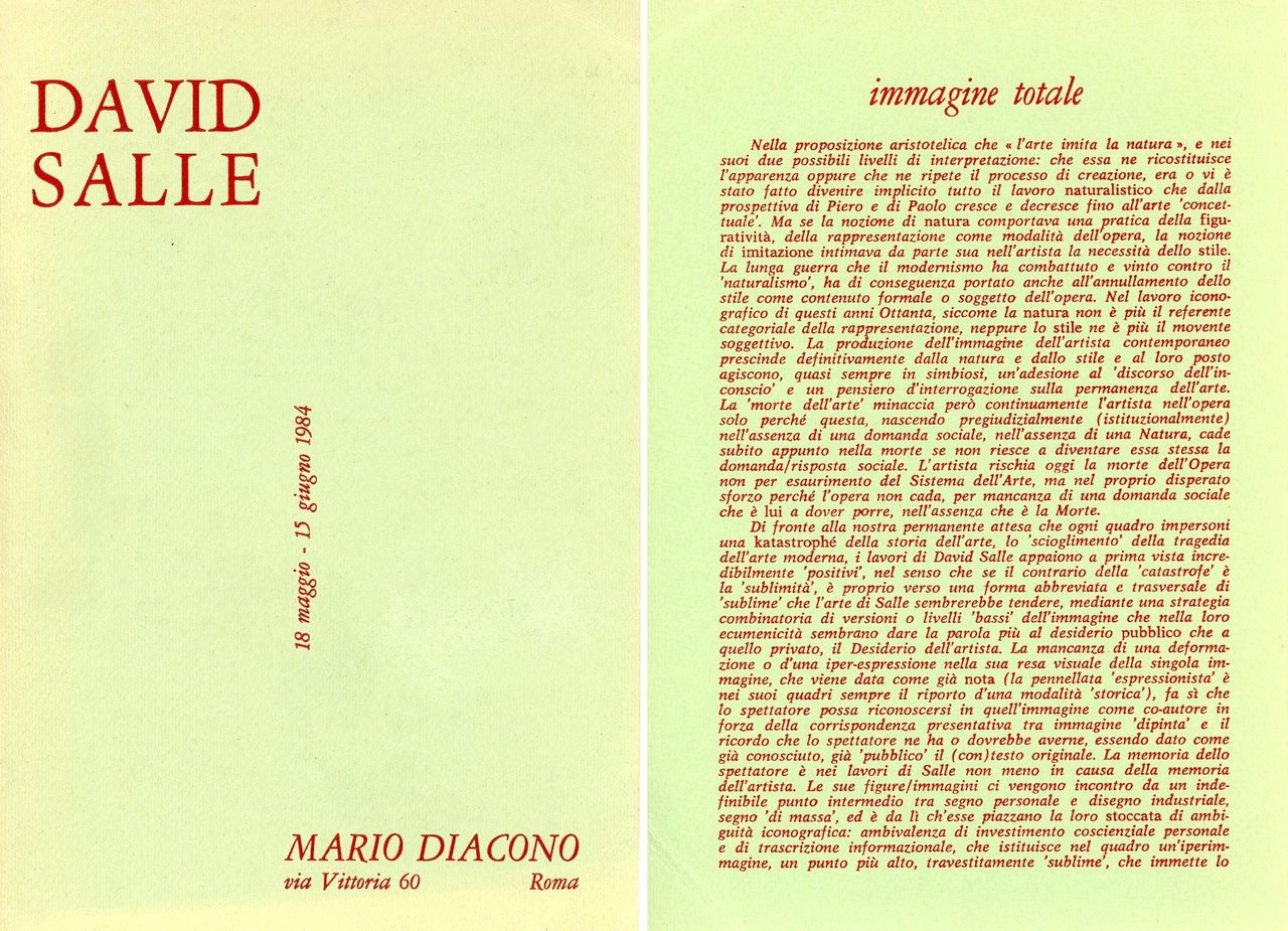 David Salle | Immagine principale
