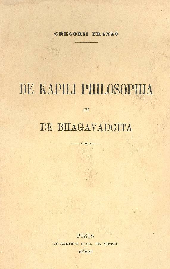 De kapili philosophia et de bhagavadgita | Immagine principale