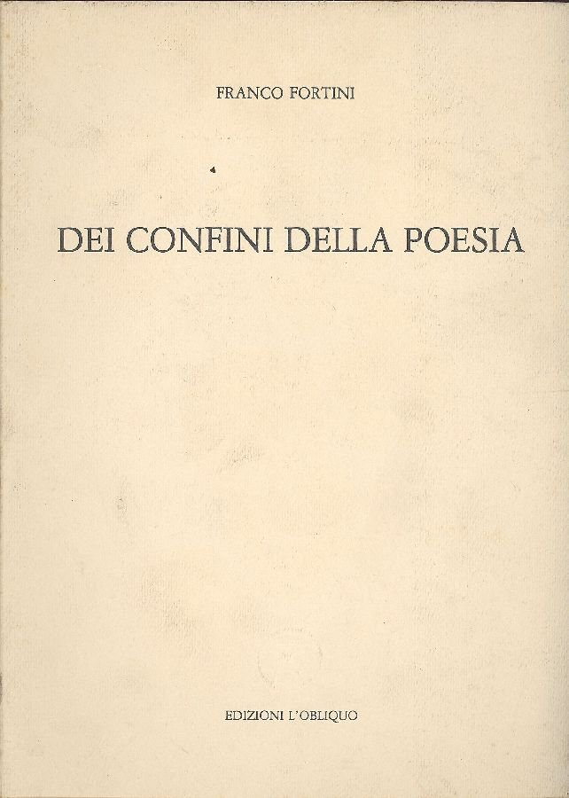 Dei confini della poesia | Immagine principale