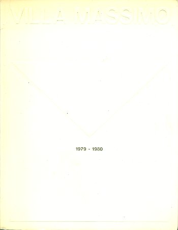 Deutsche Akademie Villa Massimo Rom. Studienjahr 1979-1980 | Immagine principale