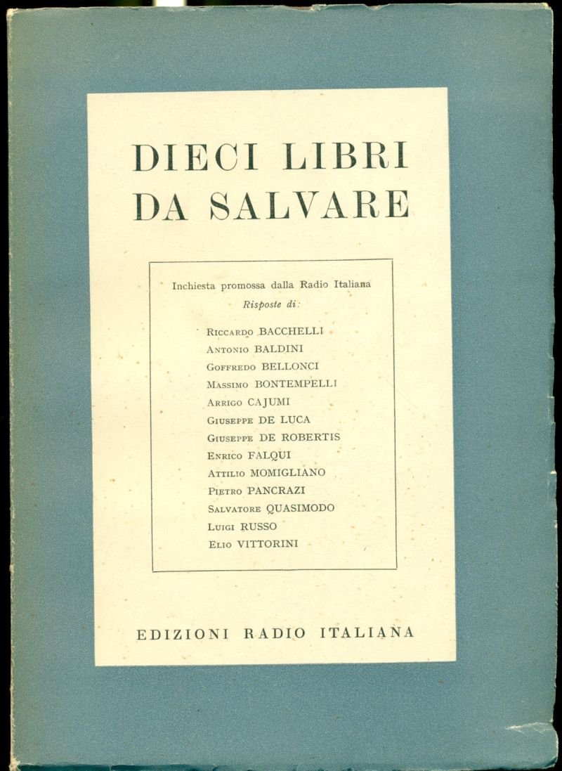 Dieci libri da salvare | Immagine principale