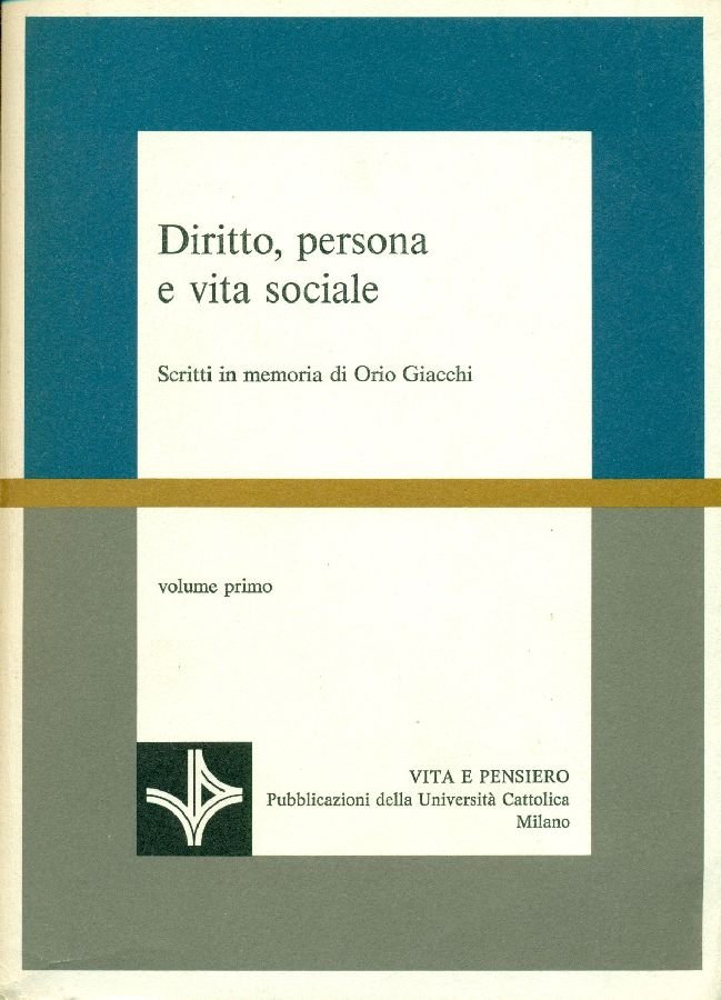 Diritto, persona e vita sociale | Immagine principale