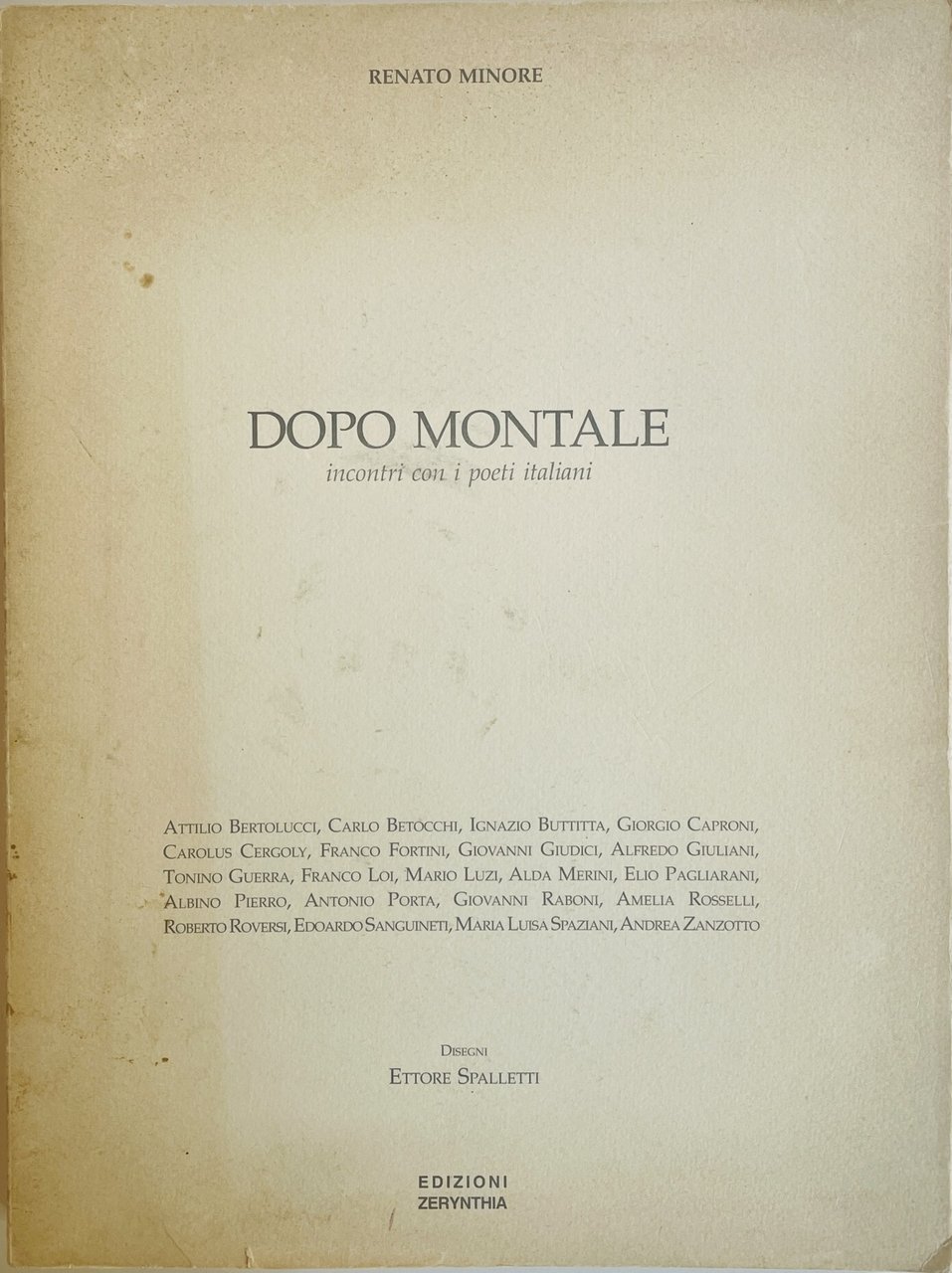 Dopo Montale. Incontri con i poeti italiani | Immagine principale