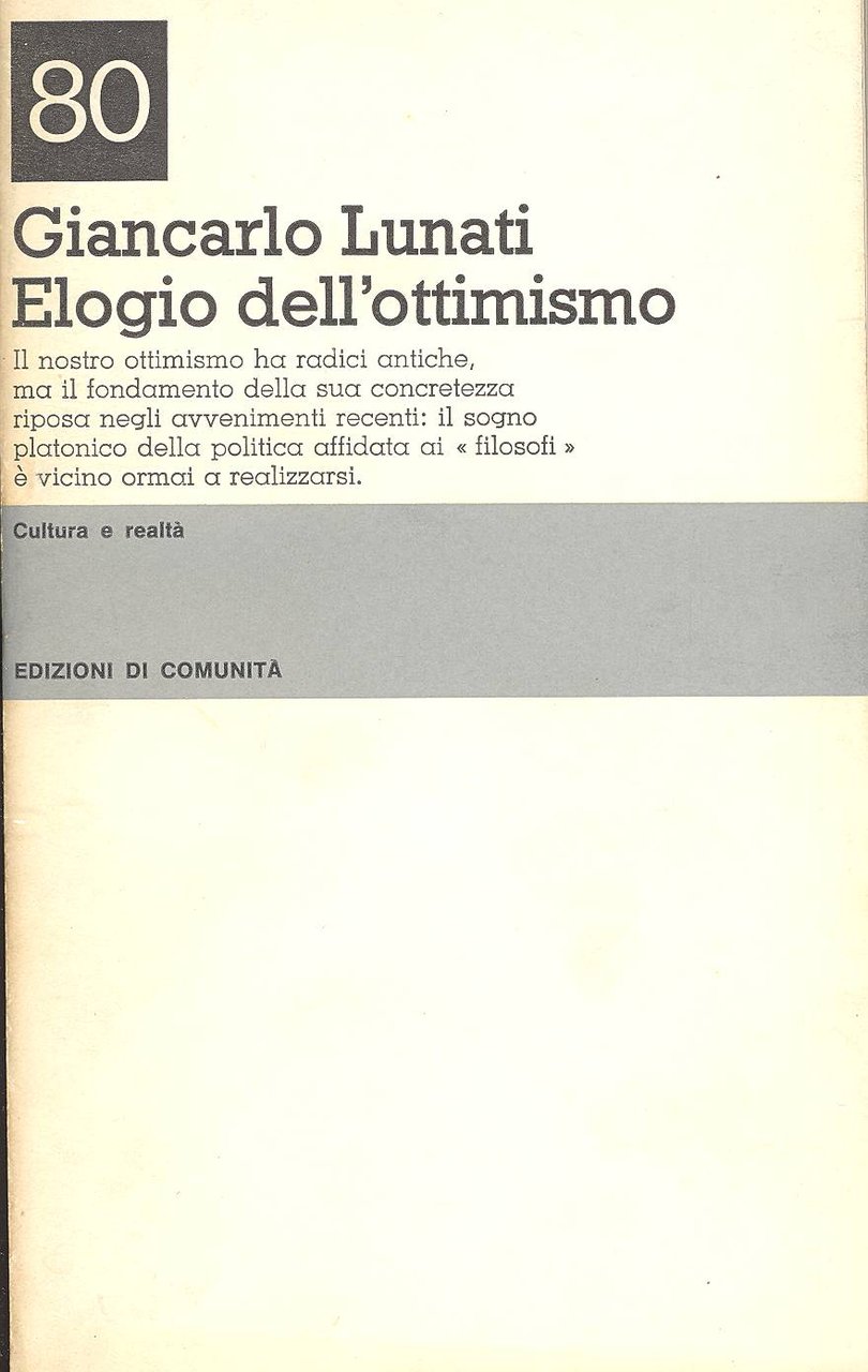 Elogio dell'ottimismo | Immagine principale