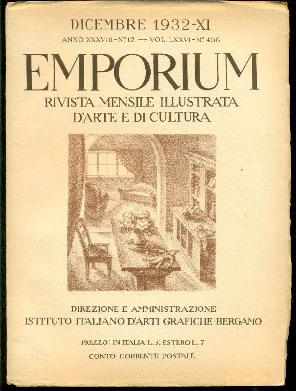 Emporium. Dicembre 1932, Volume LXXVI, N. 456 - Anno XXXVIII, … | Immagine principale
