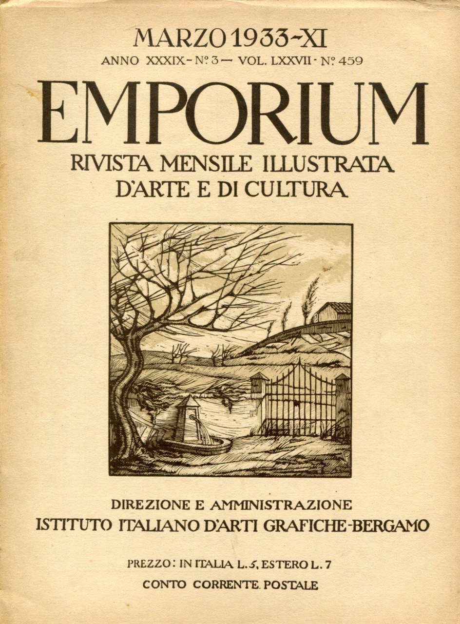 Emporium. Marzo 1933, Volume LXXVII, N. 459 - Anno XXXIX, … | Immagine principale