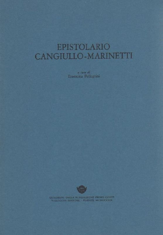 Epistolario Cangiullo - Marinetti | Immagine principale