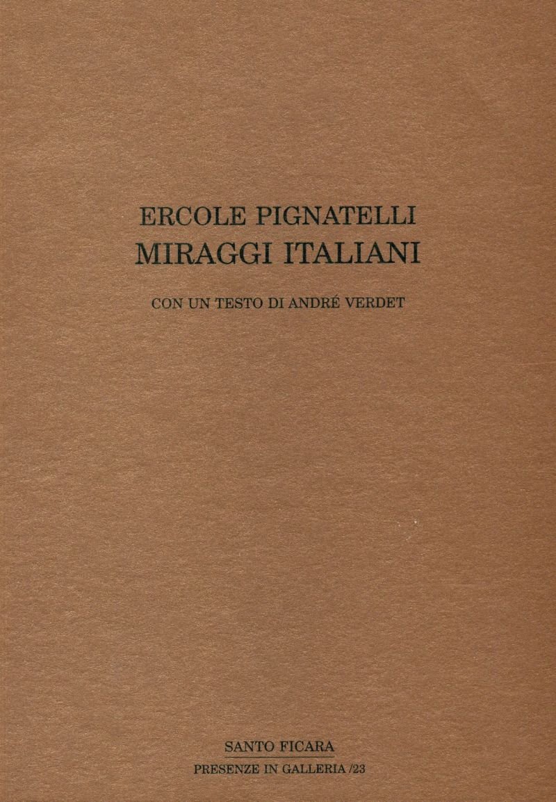 Ercole Pignatelli. Miraggi italiani | Immagine principale