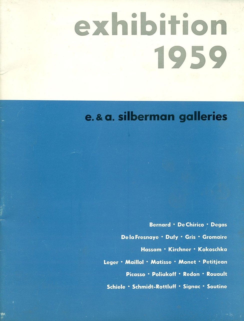 Exhibition 1959. Paintings from the Galleries' Collection E.&amp;A. Silberman Galleries | Immagine principale