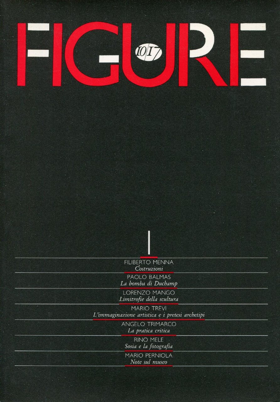 Figure. Numero 1 - Agosto 1988 | Immagine principale