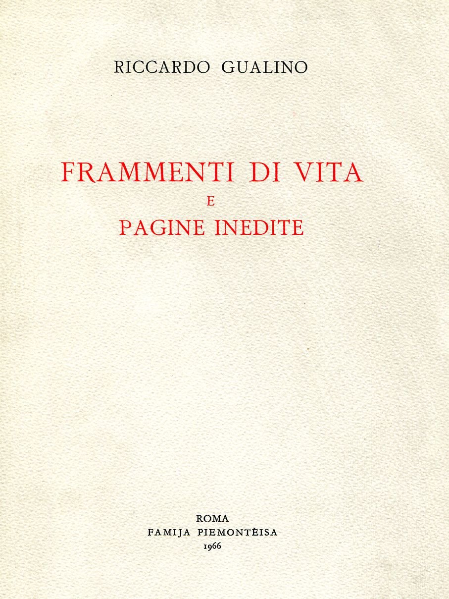 Frammenti di vita e Pagine inedite | Immagine principale