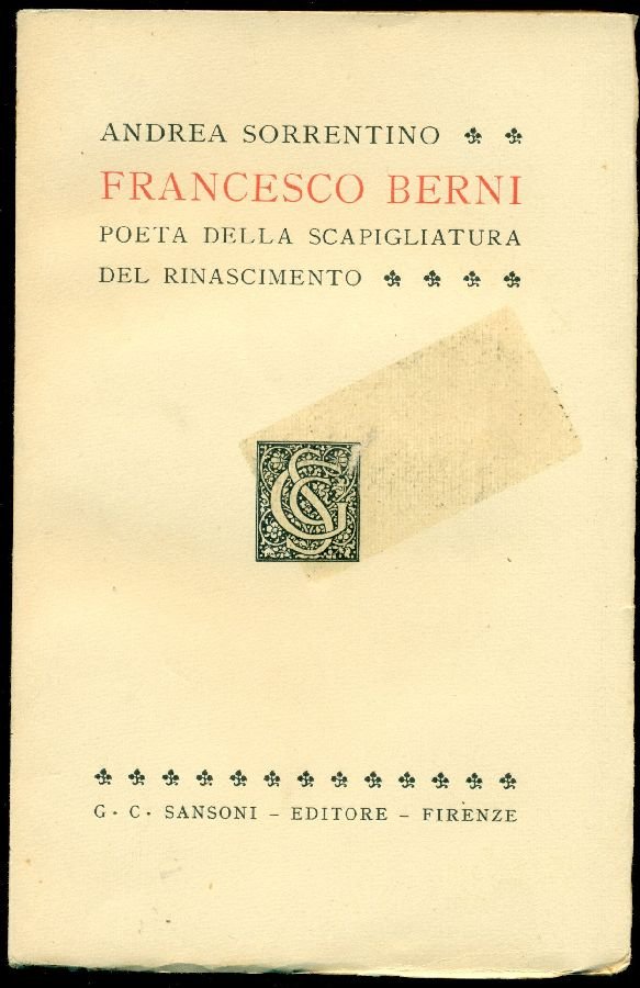 Francesco Berni poeta della scapigliatura del Rinascimento | Immagine principale