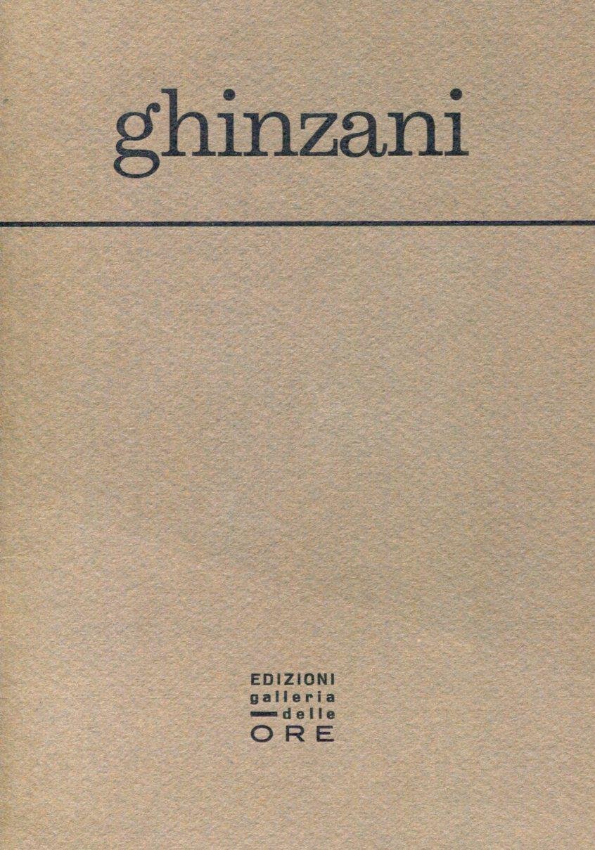 Ghinzani. Brochure di mostra, Milano, 1968 | Immagine principale