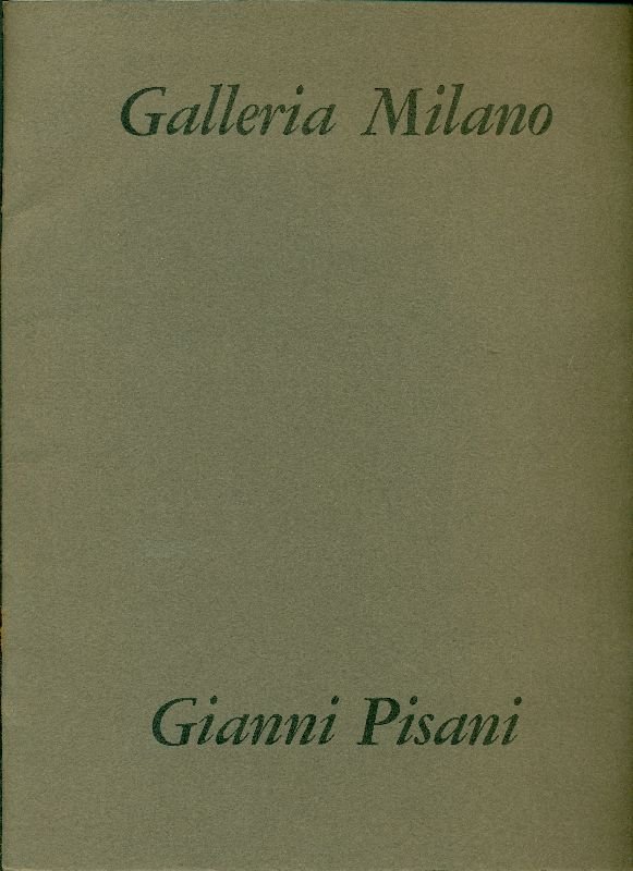 Gianni Pisani. Le contraddizioni apparenti di Gianni Pisani | Immagine principale