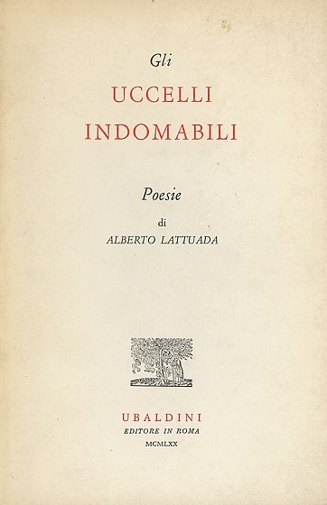 Gli uccelli indomabili. Poesie | Immagine principale