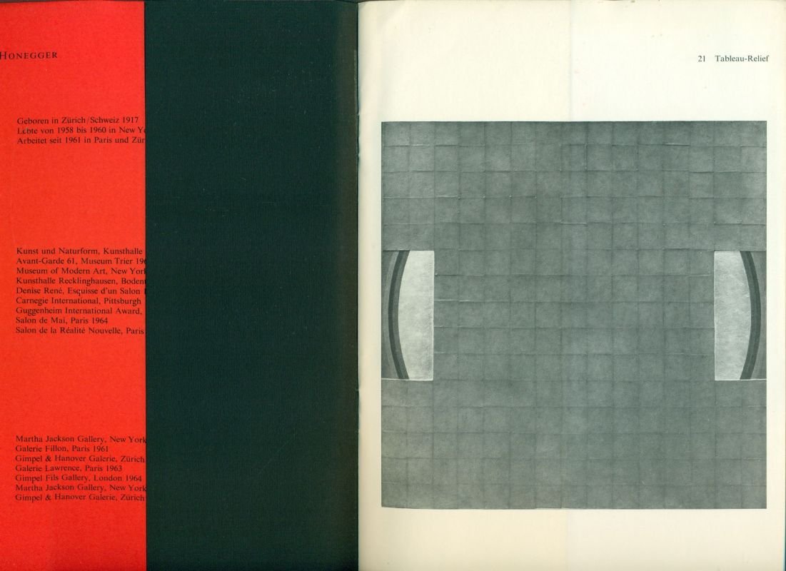 Gottfried Honegger. Tableaux-Reliefs | Immagine principale