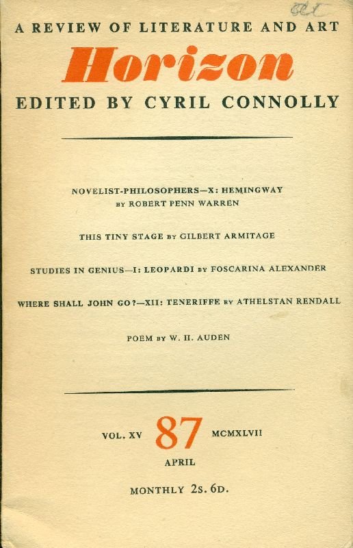 Horizon. April 1947, No. 87 | Immagine principale