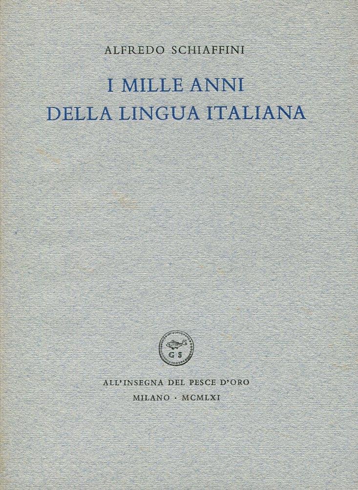 I mille anni della lingua italiana | Immagine principale