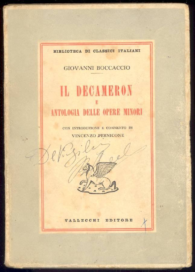 Il Decameron e antologia delle opere minori | Immagine principale