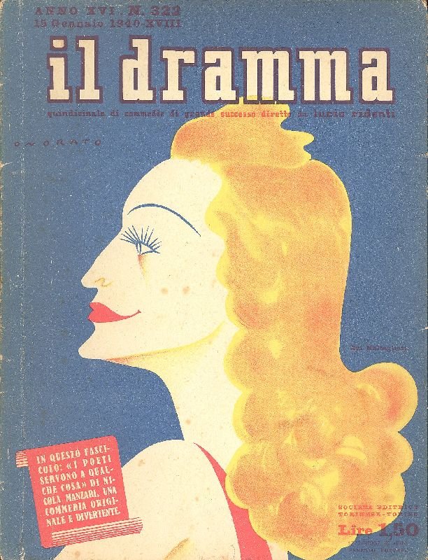 Il Dramma. Gennaio 1940 - N. 322. | Immagine principale