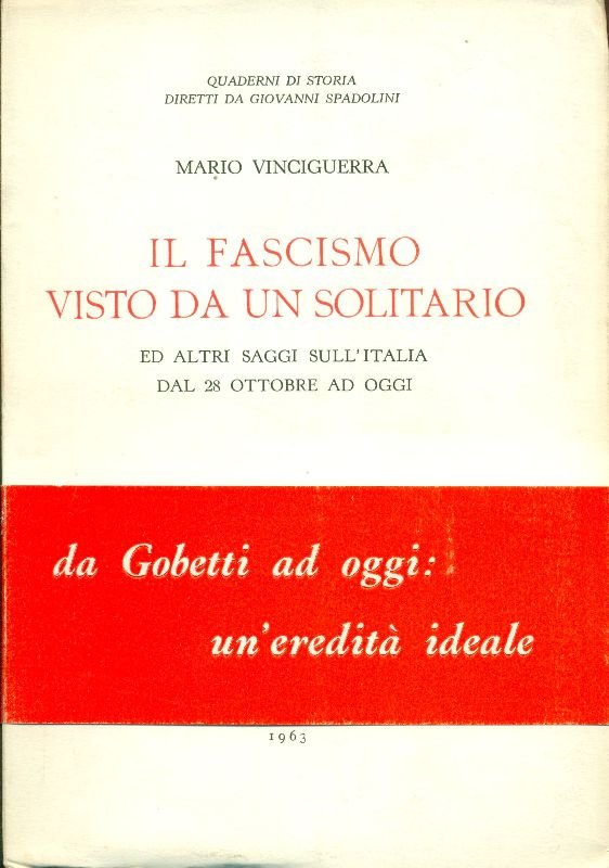 Il fascismo visto da un solitario Ed altri saggi sull&amp;#39;Italia … | Immagine principale