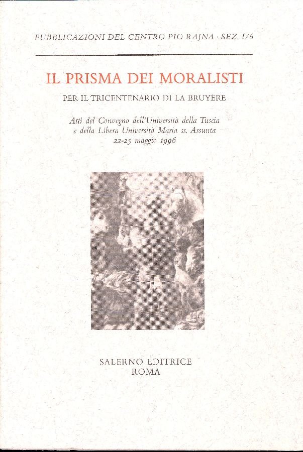 Il prisma dei moralisti. Per il tricentenario di La Bruyère | Immagine principale