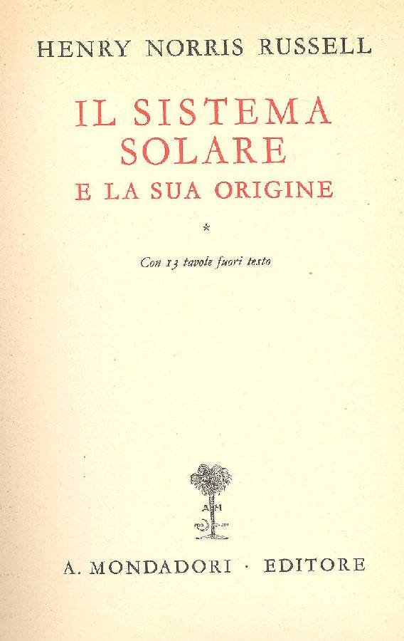 Il sistema solare e la sua origine | Immagine principale