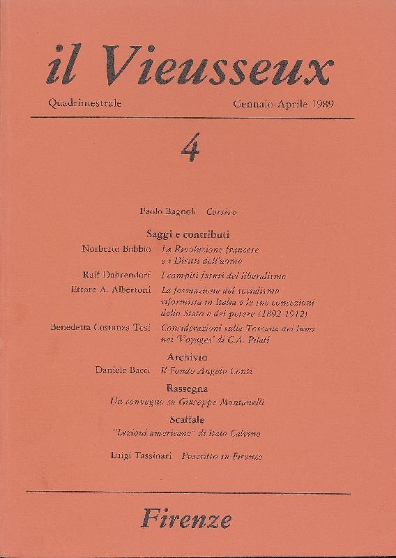 Il Vieusseux. Gennaio-Aprile 1989 | Immagine principale