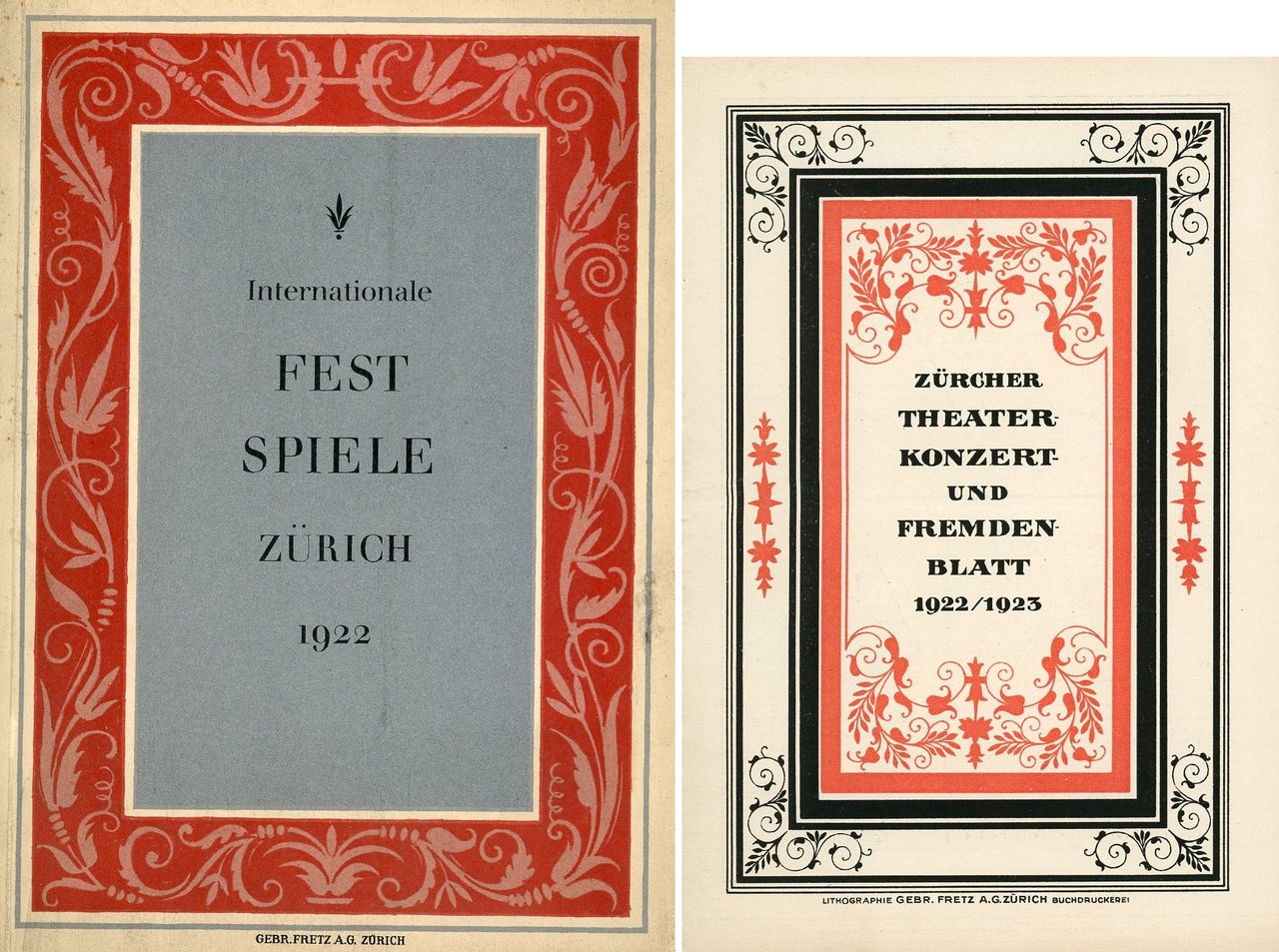 Internationale Fest Spiele. Zurich, 1922 | Immagine principale