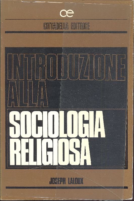 Introduzione alla sociologia religiosa | Immagine principale