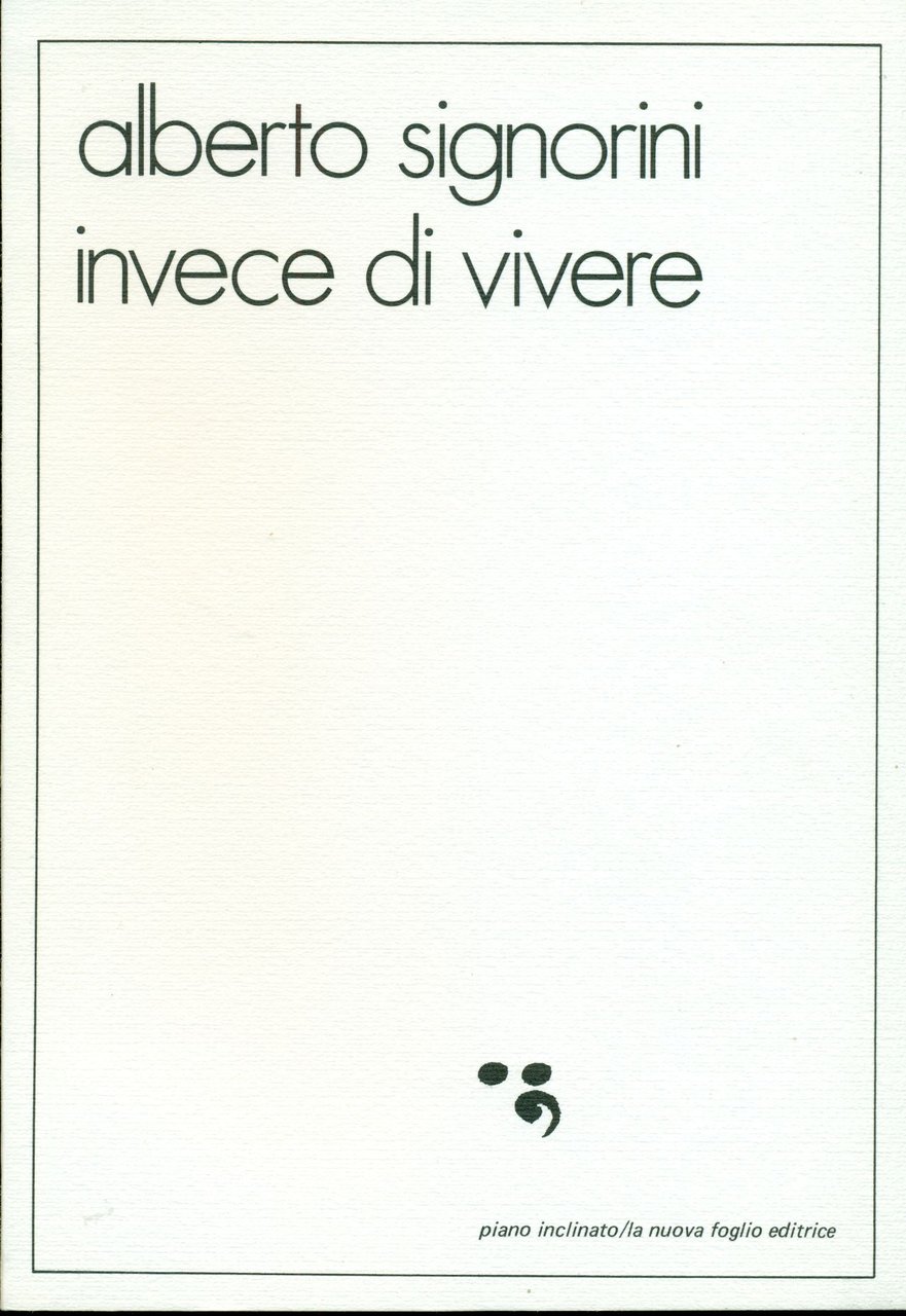 Invece di vivere | Immagine principale