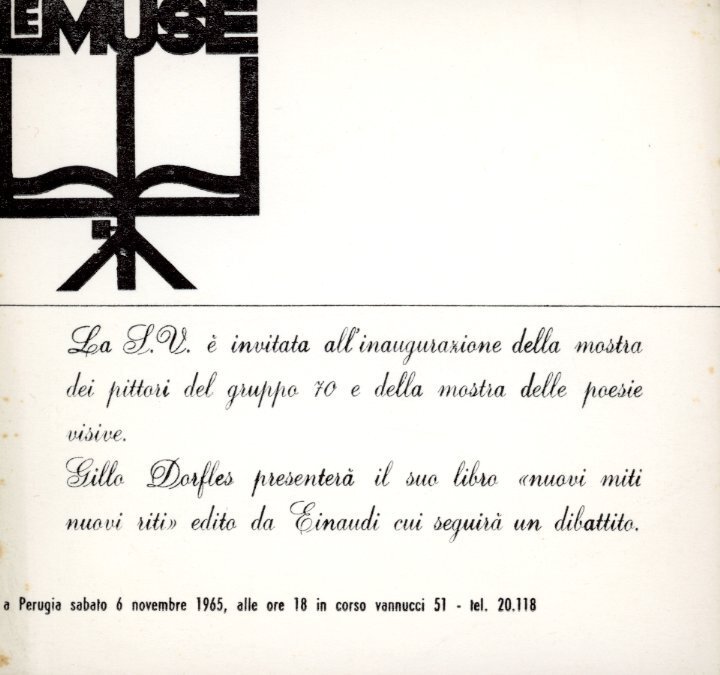 Invito. Mostra dei pittori del Gruppo 70 | Immagine principale