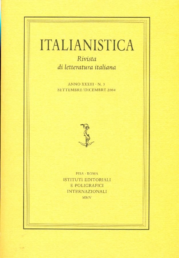 Italianistica. Settembre-Dicembre 2004 | Immagine principale