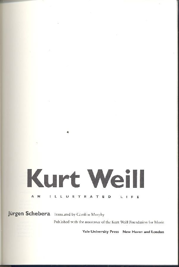 Kurt Weill. An illustrated life | Immagine principale