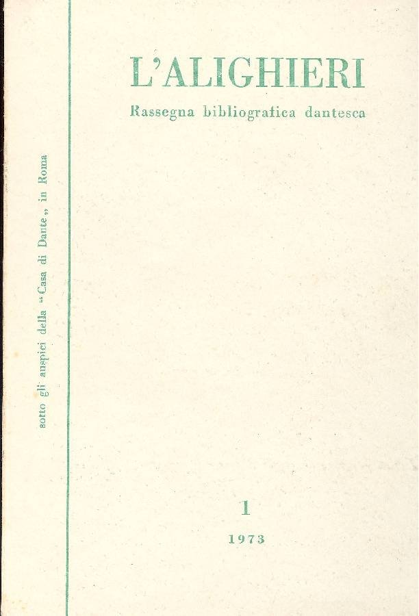 L'alighieri. Rassegna bibliografica dantesca fondata da Luigi Pietrobono | Immagine principale