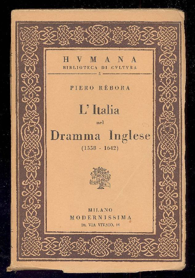 L&amp;#39;Italia nel Dramma Inglese (1558-1642) | Immagine principale