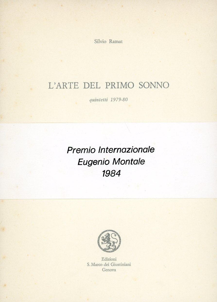 L'arte del primo sonno. Quintetti 1979-1980 | Immagine principale