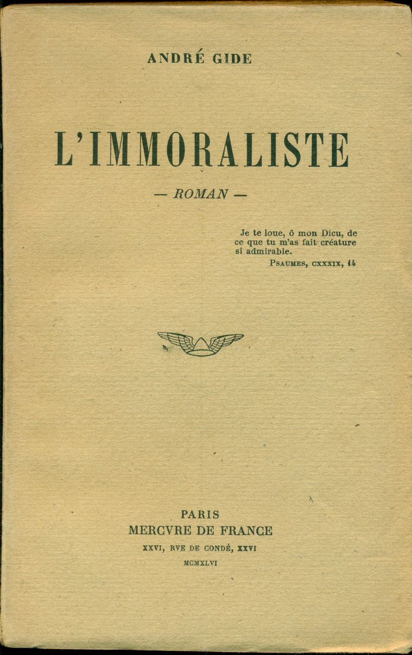 L'immoraliste | Immagine principale