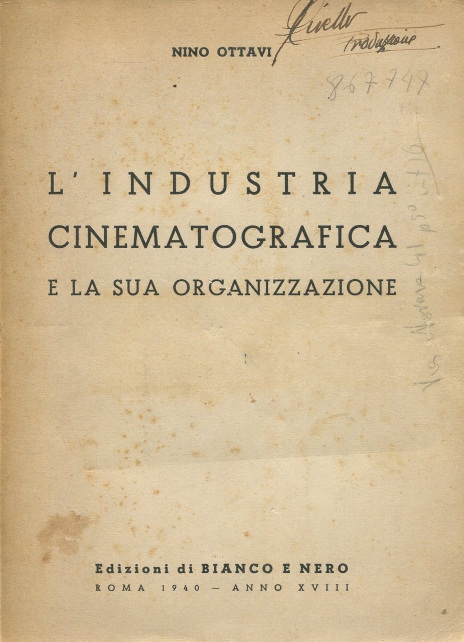 L'industria cinematografica e la sua organizzazione | Immagine principale