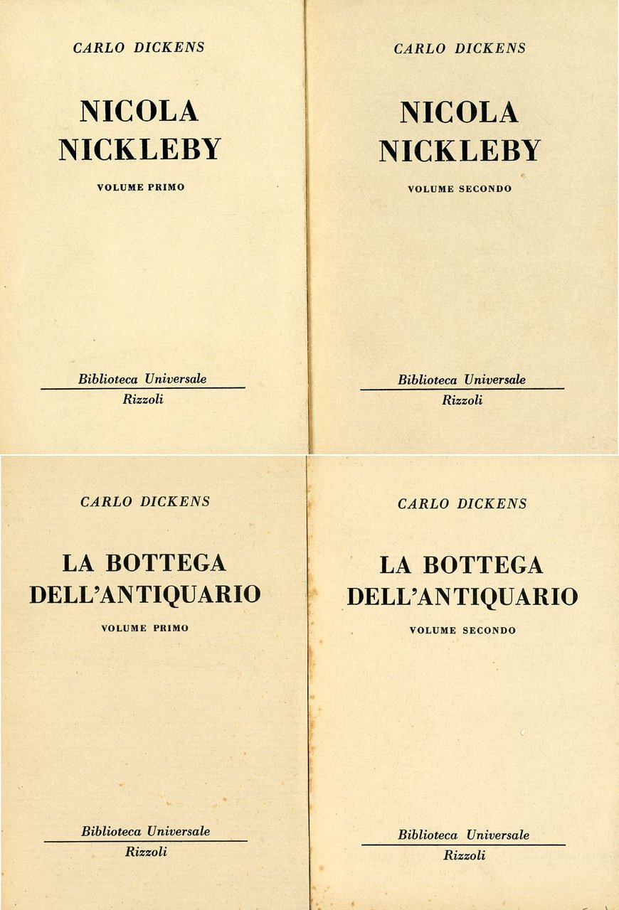 La bottega dell'antiquario - Nicola Nickleby | Immagine principale