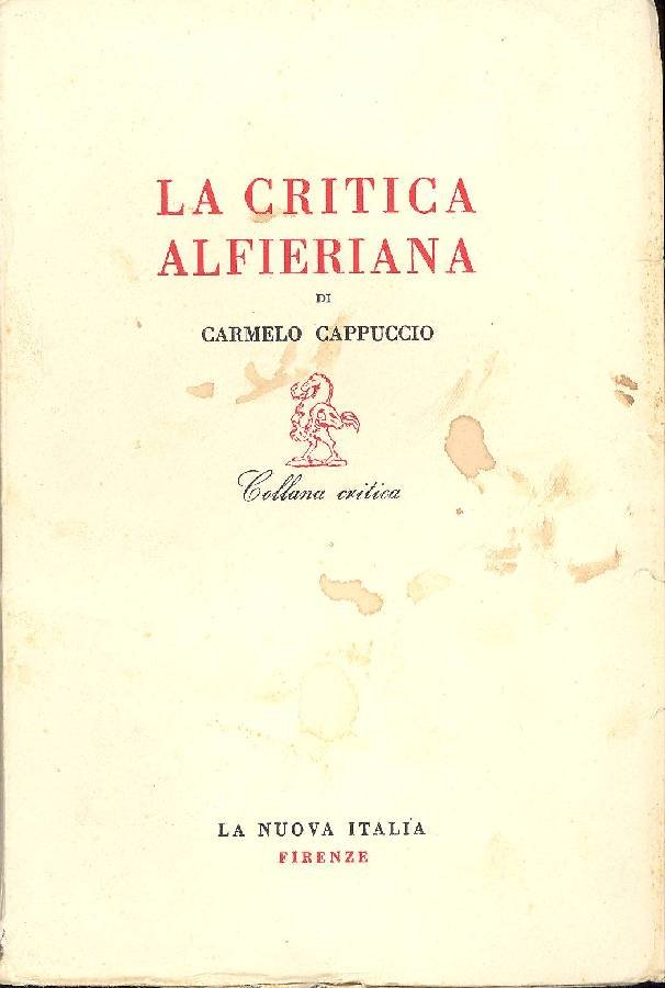 La critica alfierana | Immagine principale